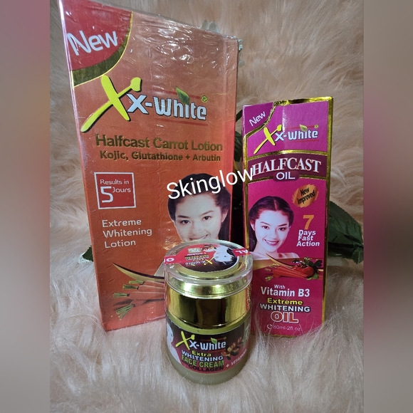 XX-WHITE HC Egyptian GOLD body Lotion. 400ml Serum Face Cream. 3 Pics Set.